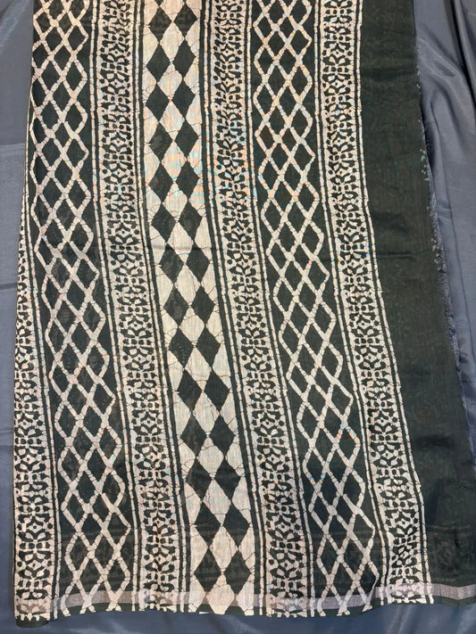 Green Bagh Printed Cotton Saree