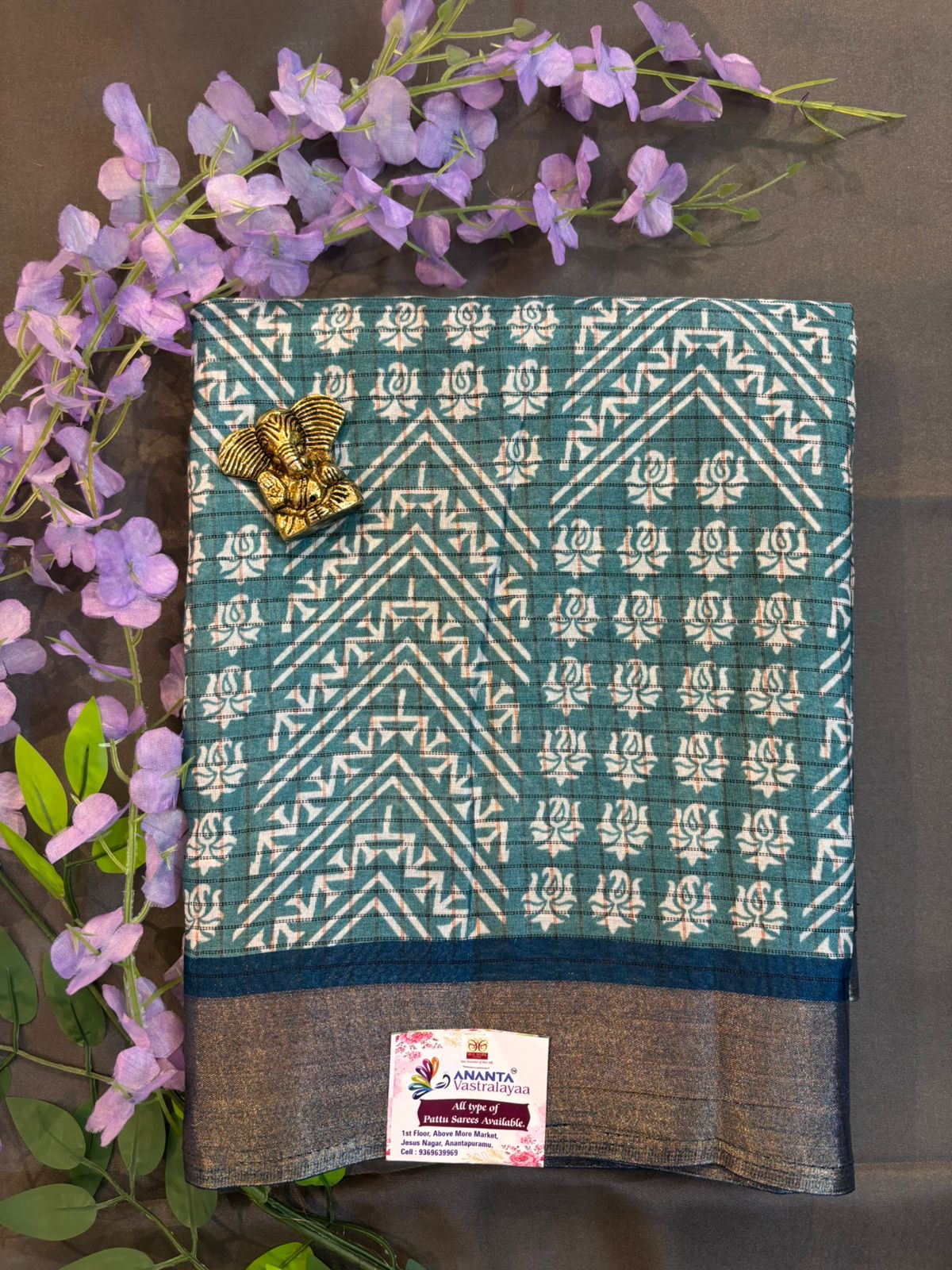 Green Dola Silk Saree