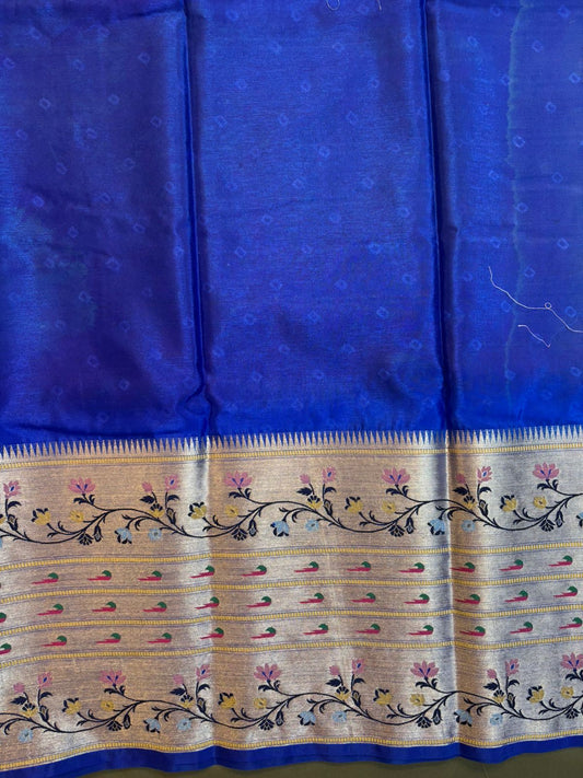 Bandhini Paithani Border Saree