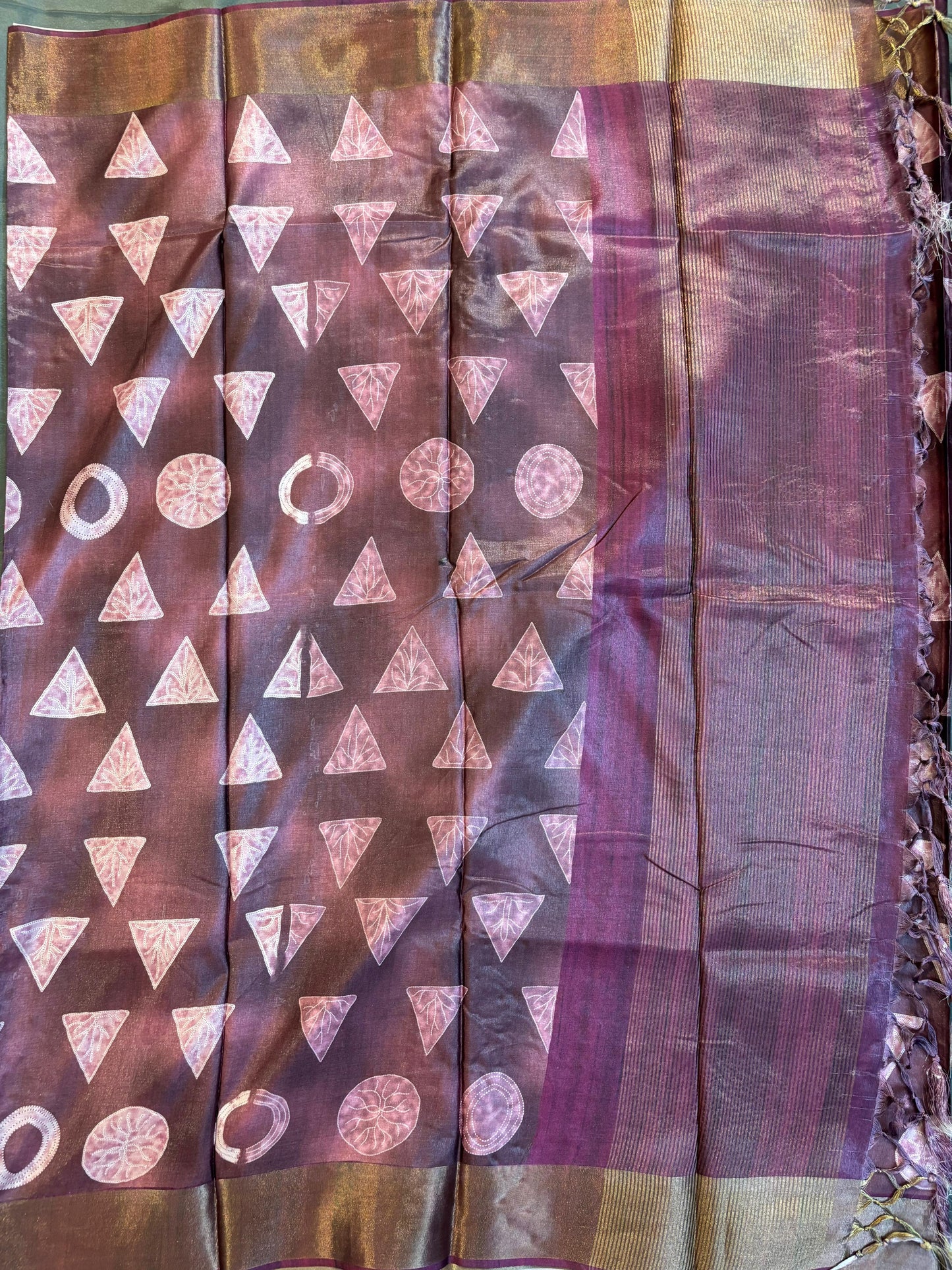 Megenta Color Dola Silk