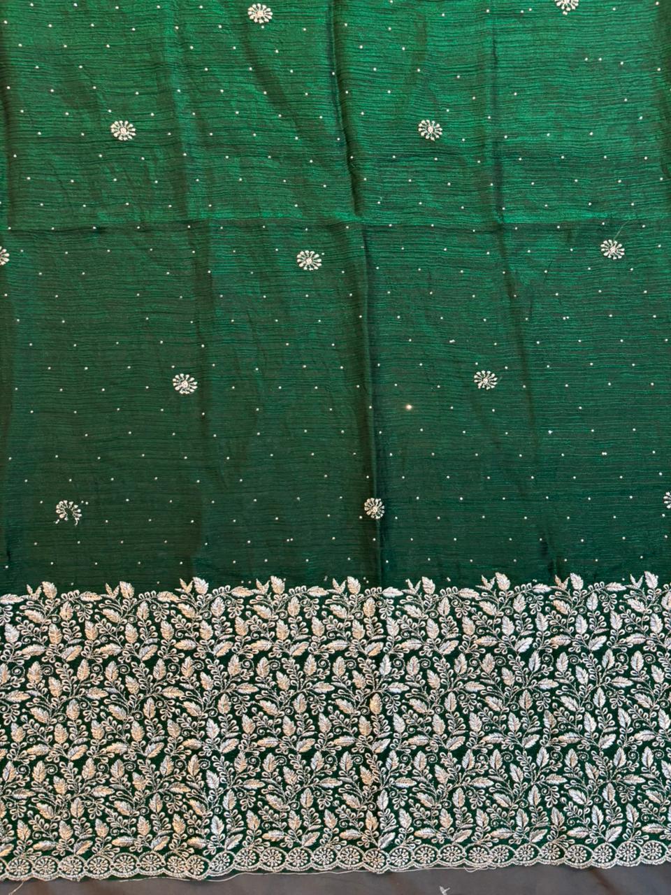Green Zimichoo Saree
