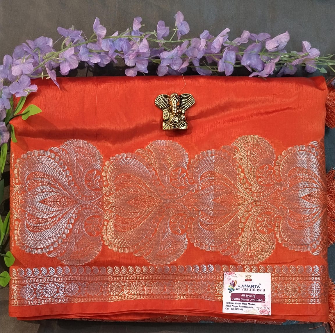 Maroon Red Raw Silk Saree with Zari Design