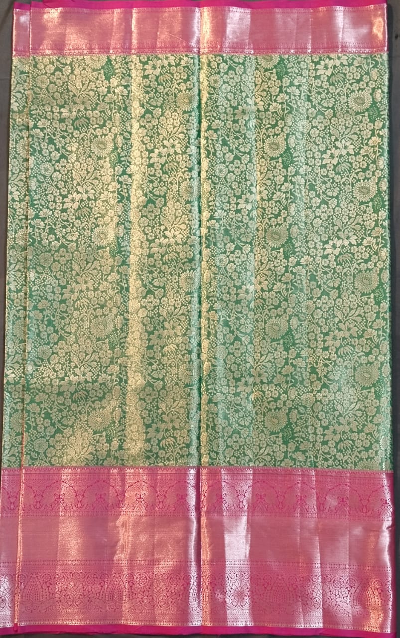 Light Green Pure Pattu Silk Saree