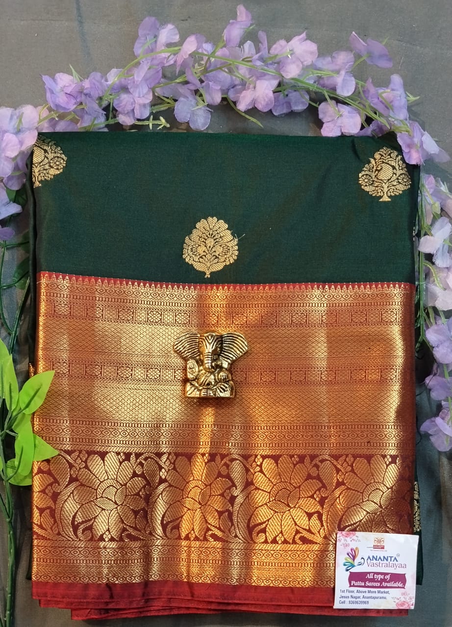 Wine Colour Kupdam Pattu Silk Saree