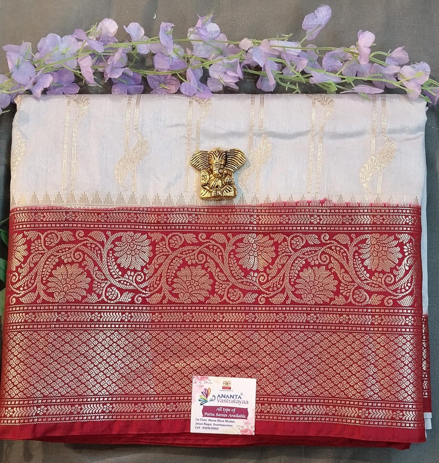 Mehandi Green Kacha Mango Silk Saree