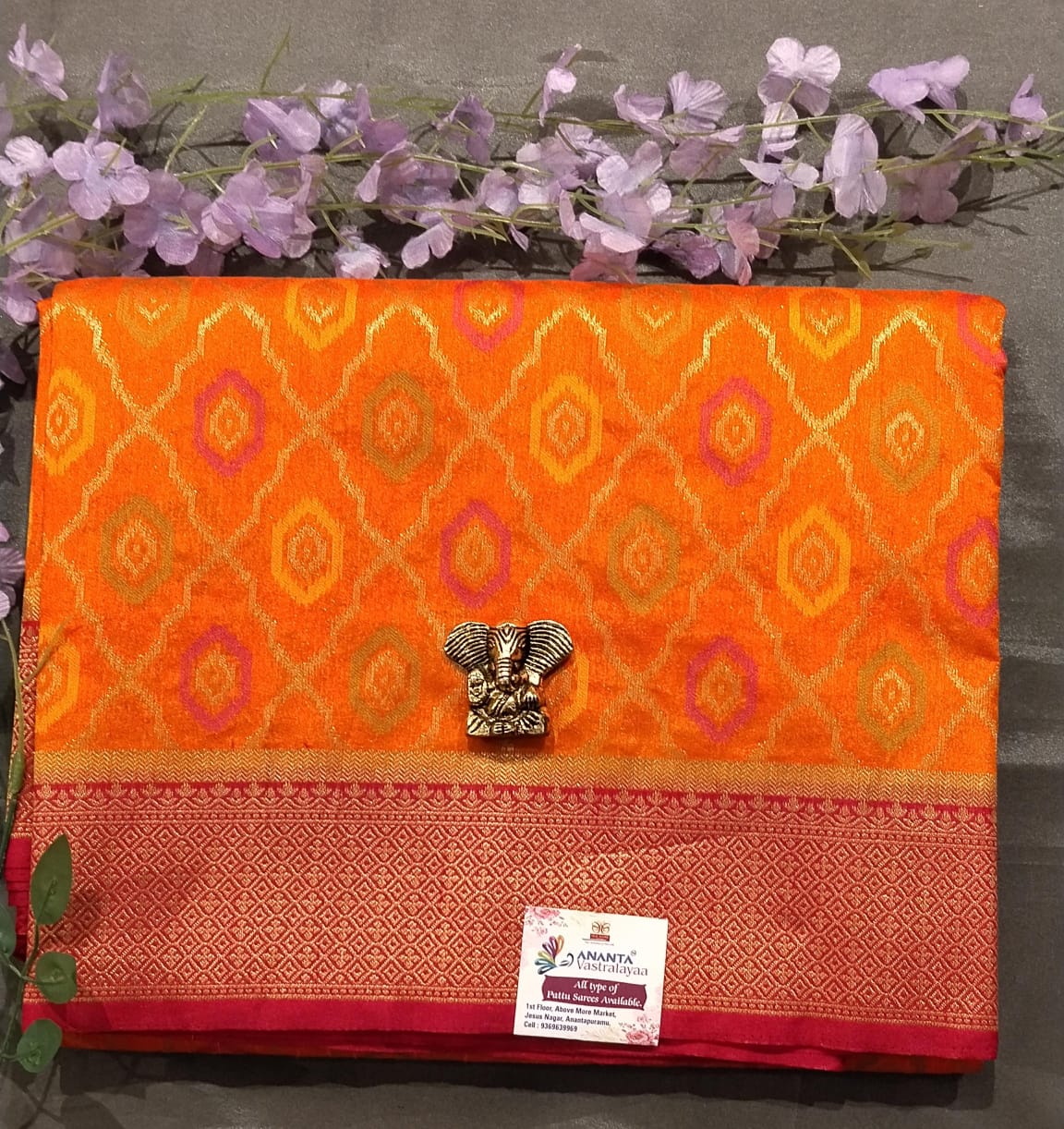 Maroon Nylon Dola Silk Saree with Zari Work