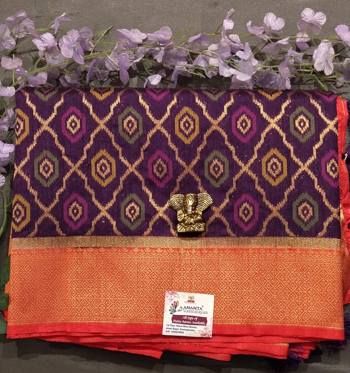 Maroon Nylon Dola Silk Saree with Zari Work