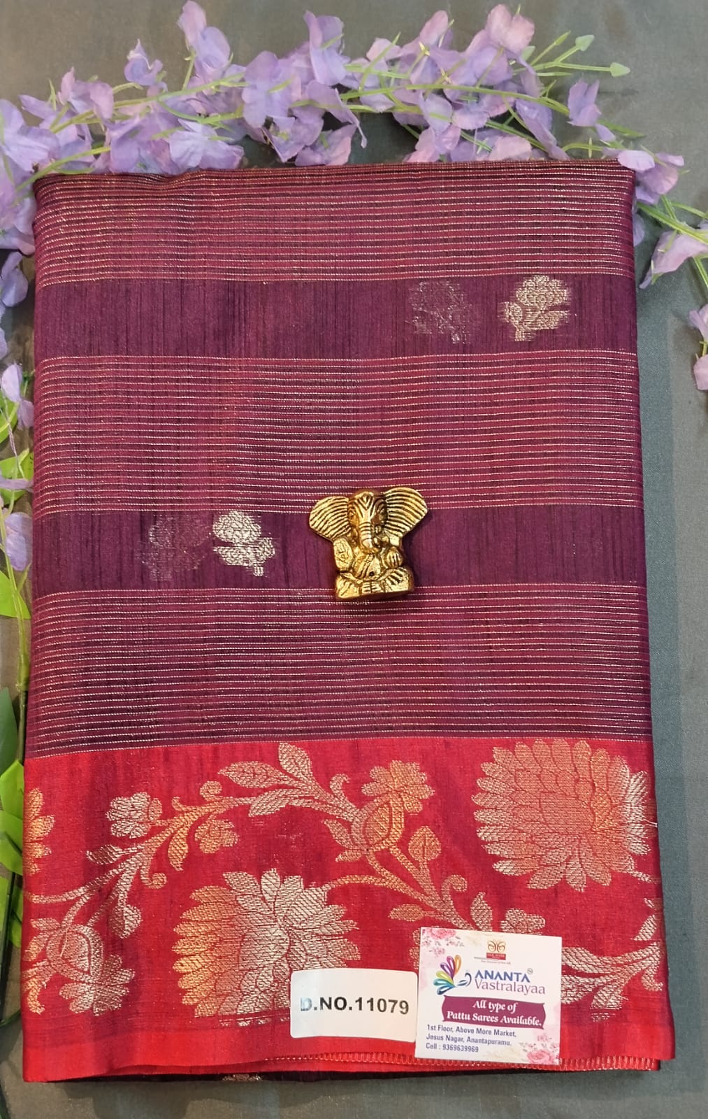 Pink Rasmi Silk Saree with Zari Work