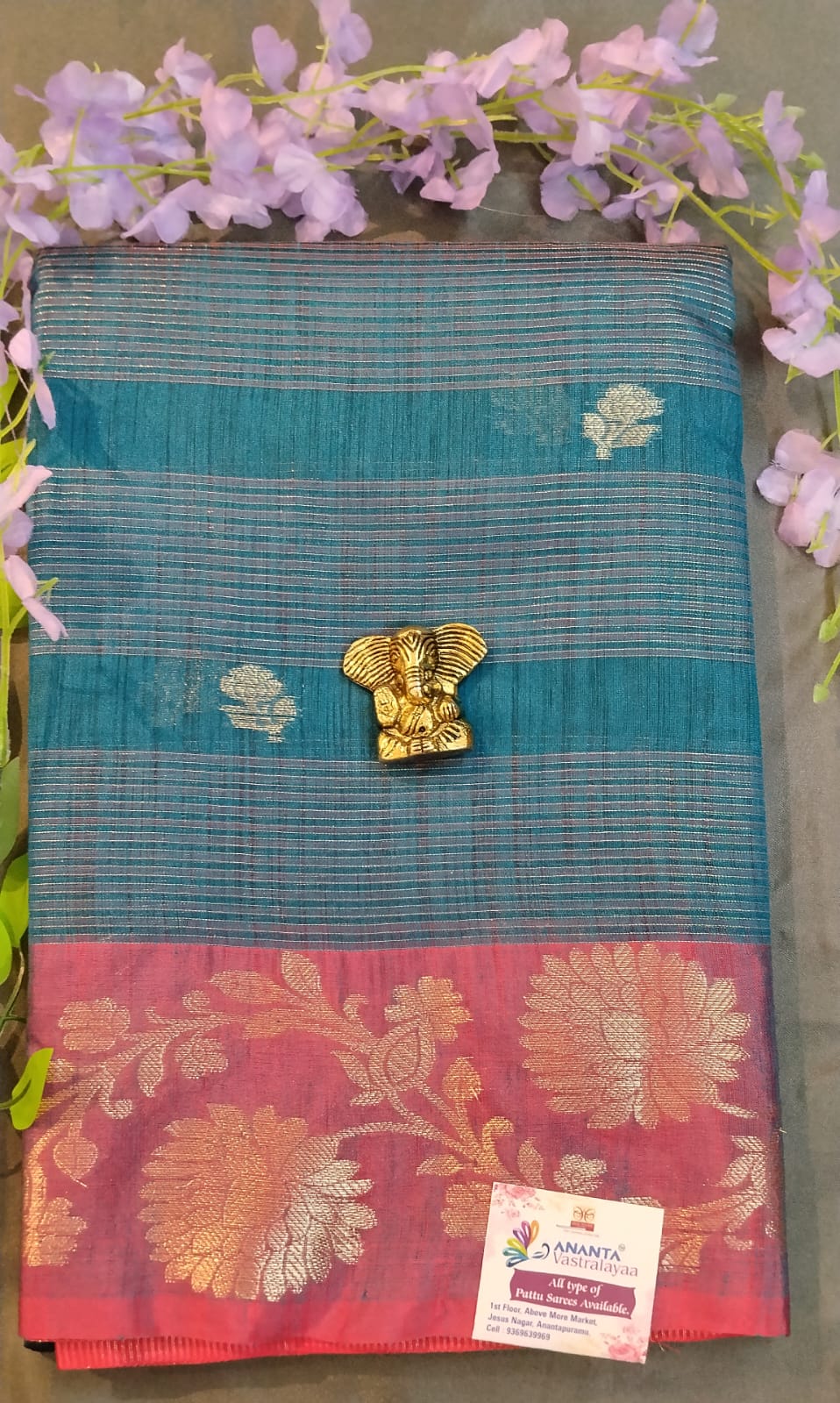 Pink Rasmi Silk Saree with Zari Work