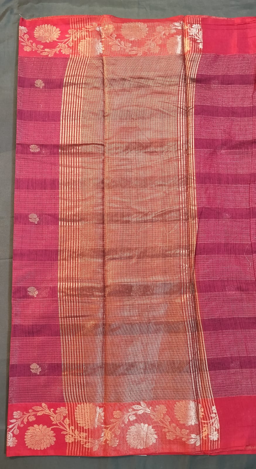 Pink Rasmi Silk Saree with Zari Work