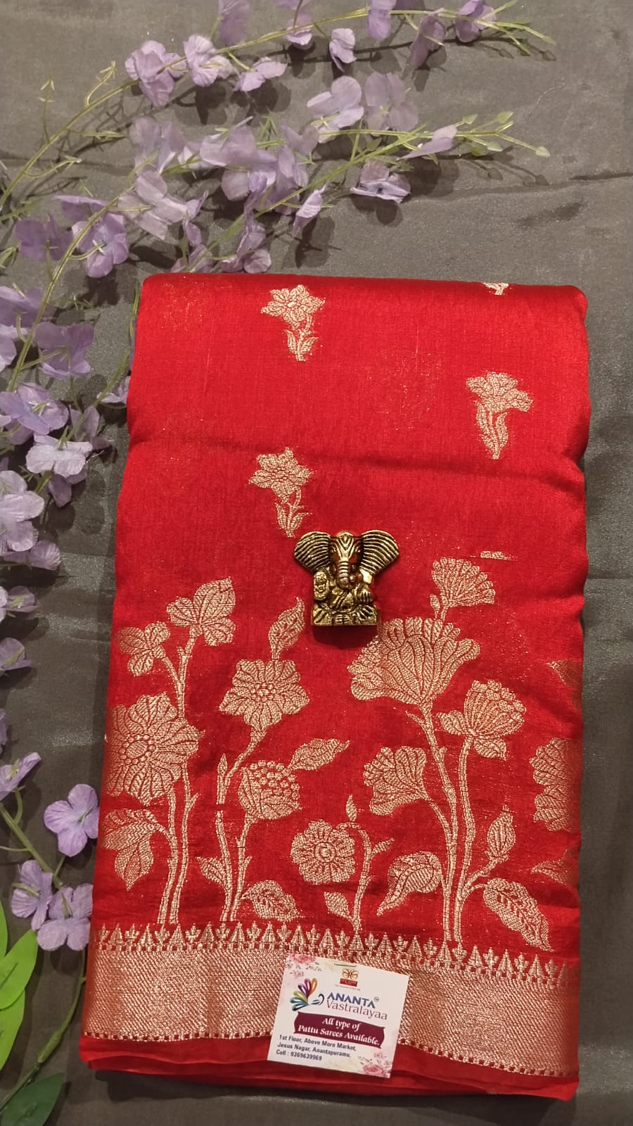 Dark Green Mango Silk Saree with Pichwai Work
