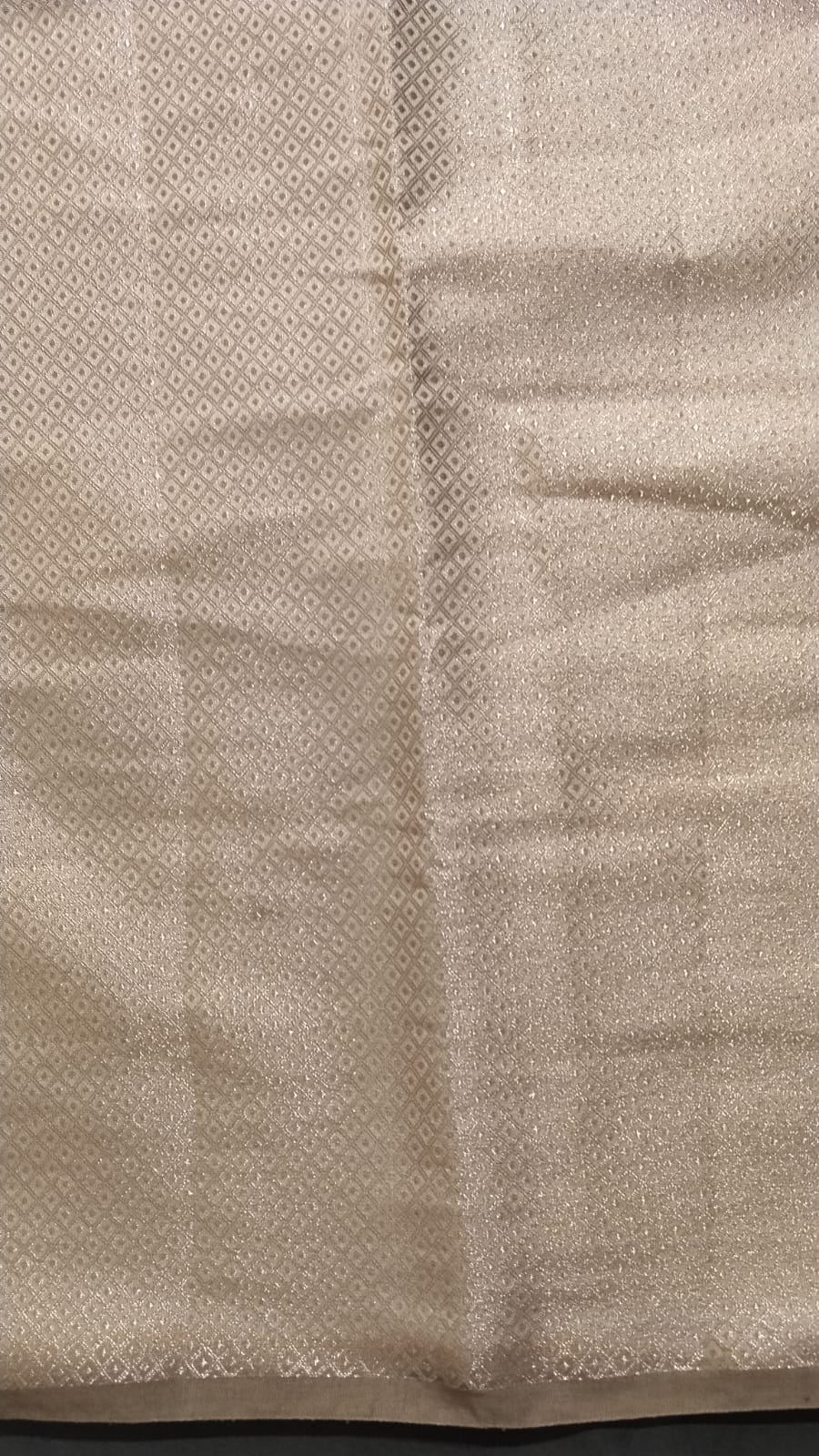 Cream & Multicolor Raw Silk Saree
