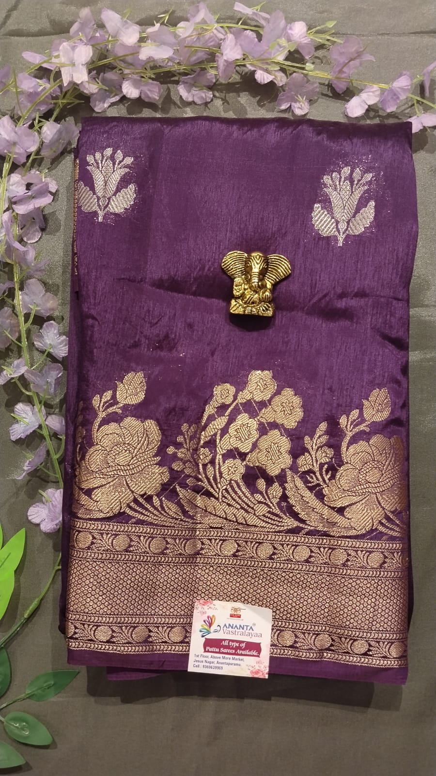 Maroon Red Mango Silk Saree with Zari Work