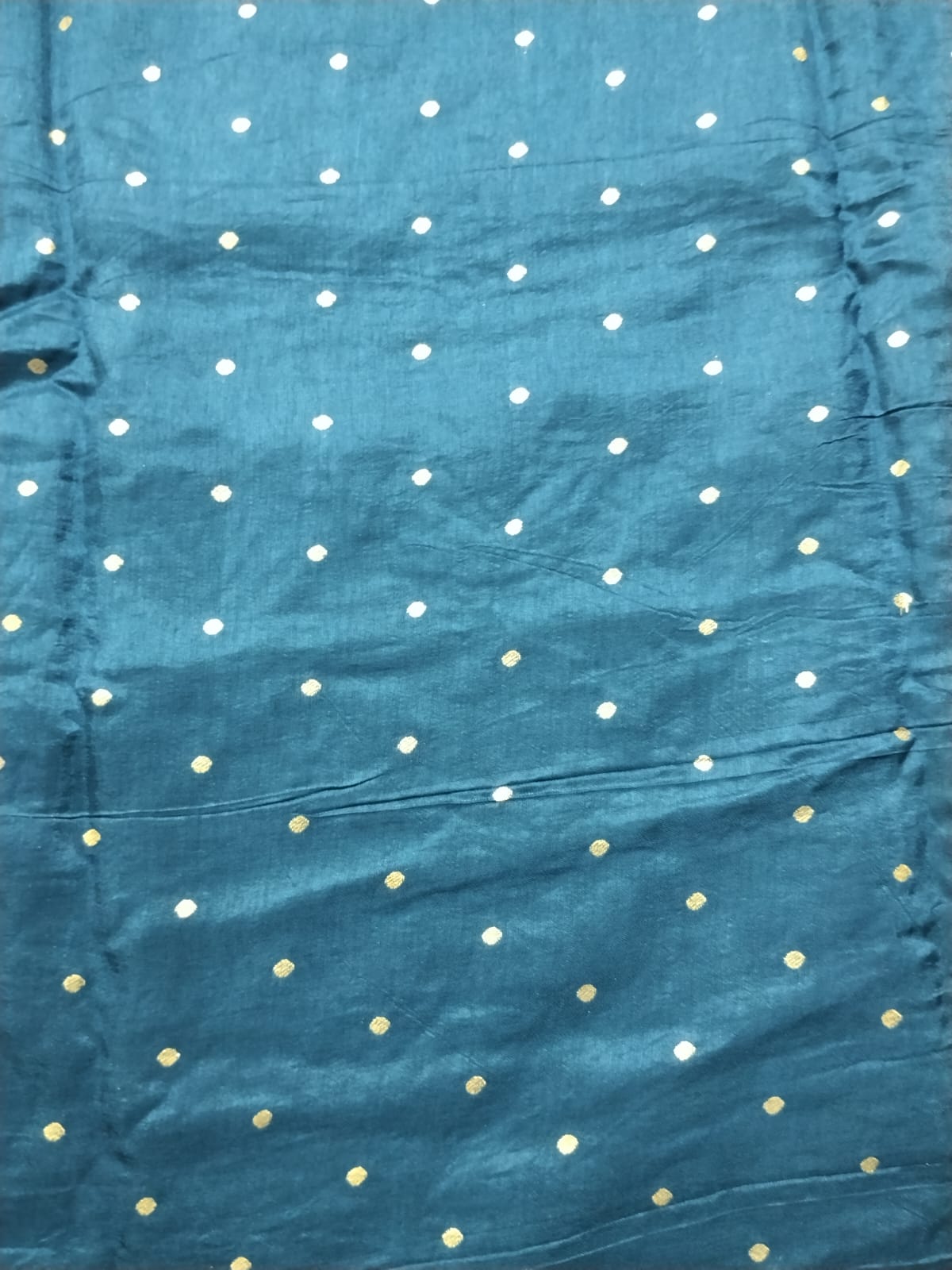 Blue Viscose Silk Saree with Floral Zari Work