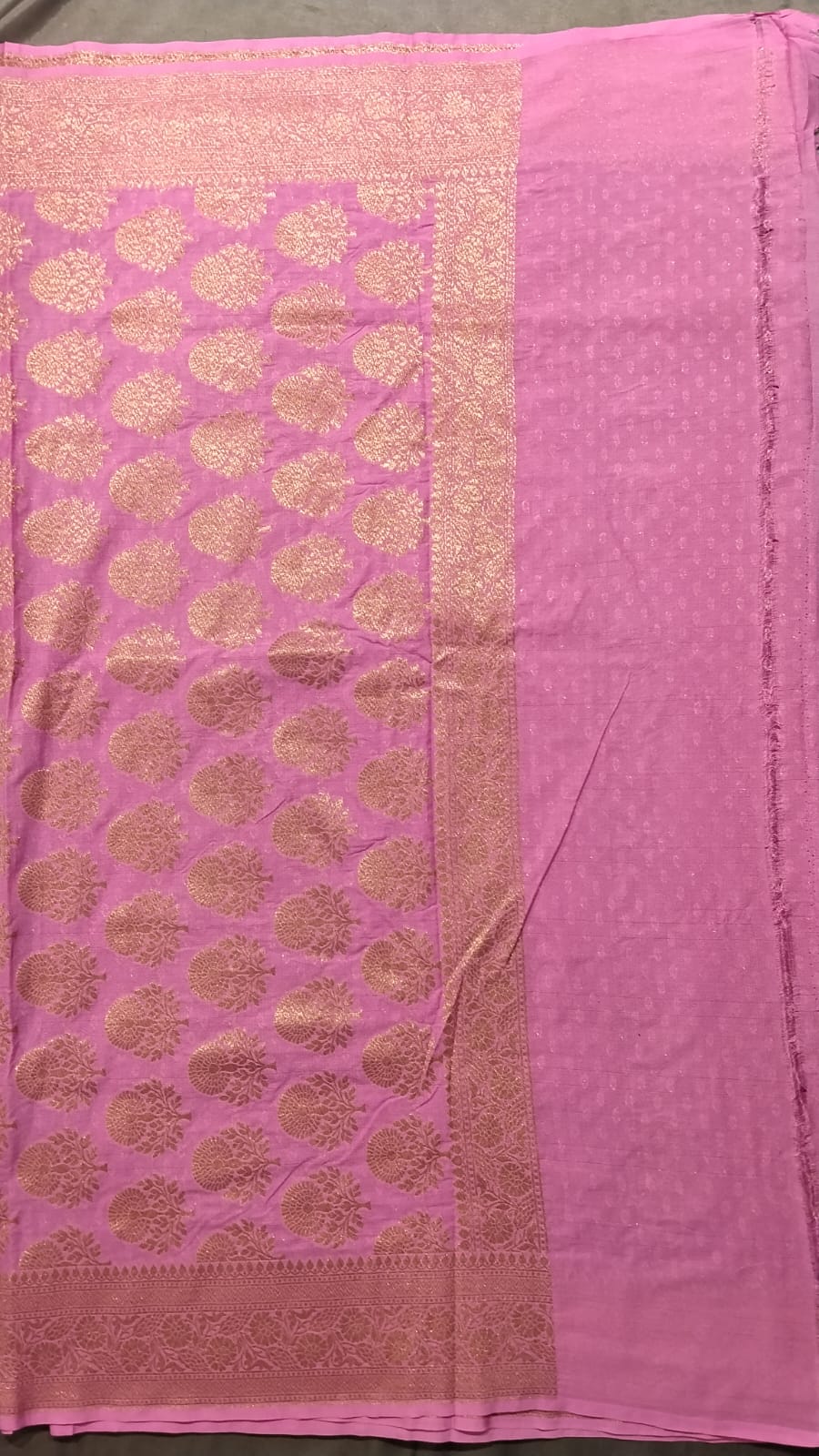 Wine Colour Jarget Micro Butta Silk Saree