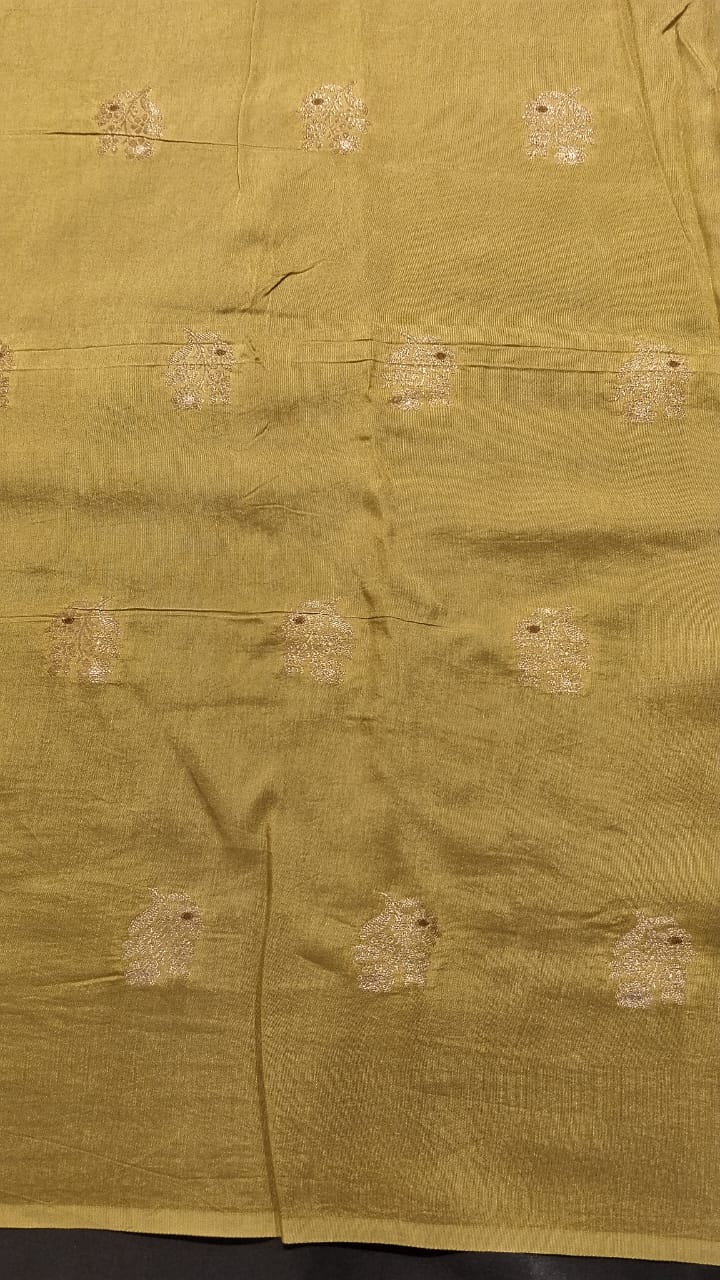 Purple Jarget Silk Saree with Kanchi Border