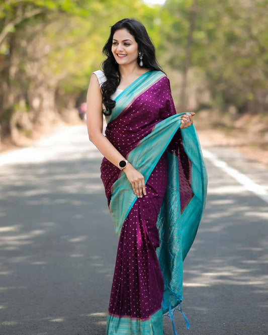 Khadi Georgette Saree – Rustic Weave Meets Graceful Flow