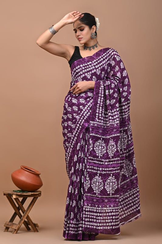 Malmal Cotton Saree – Sheer Softness Redefined