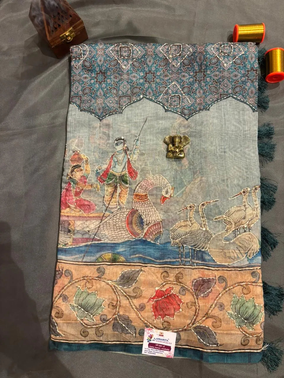 Red Colour Bengal Cotton Saree