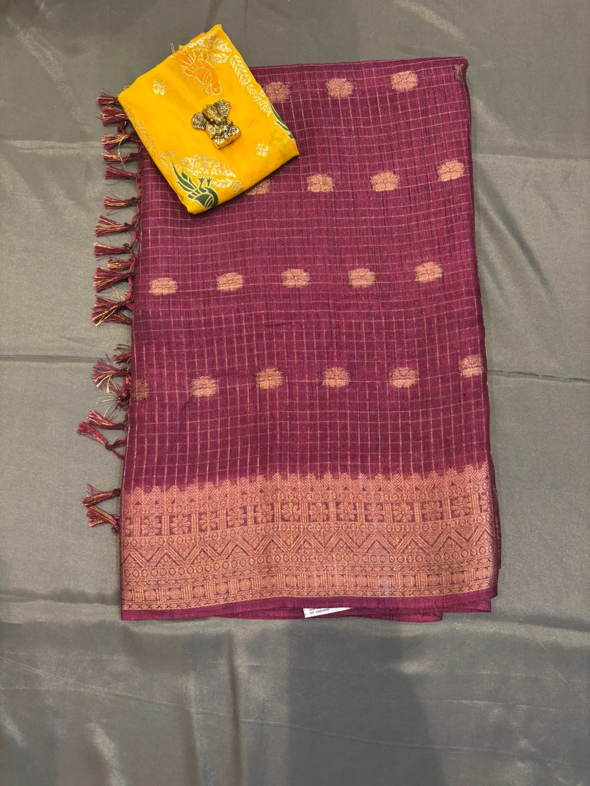 Pink Georgett Saree