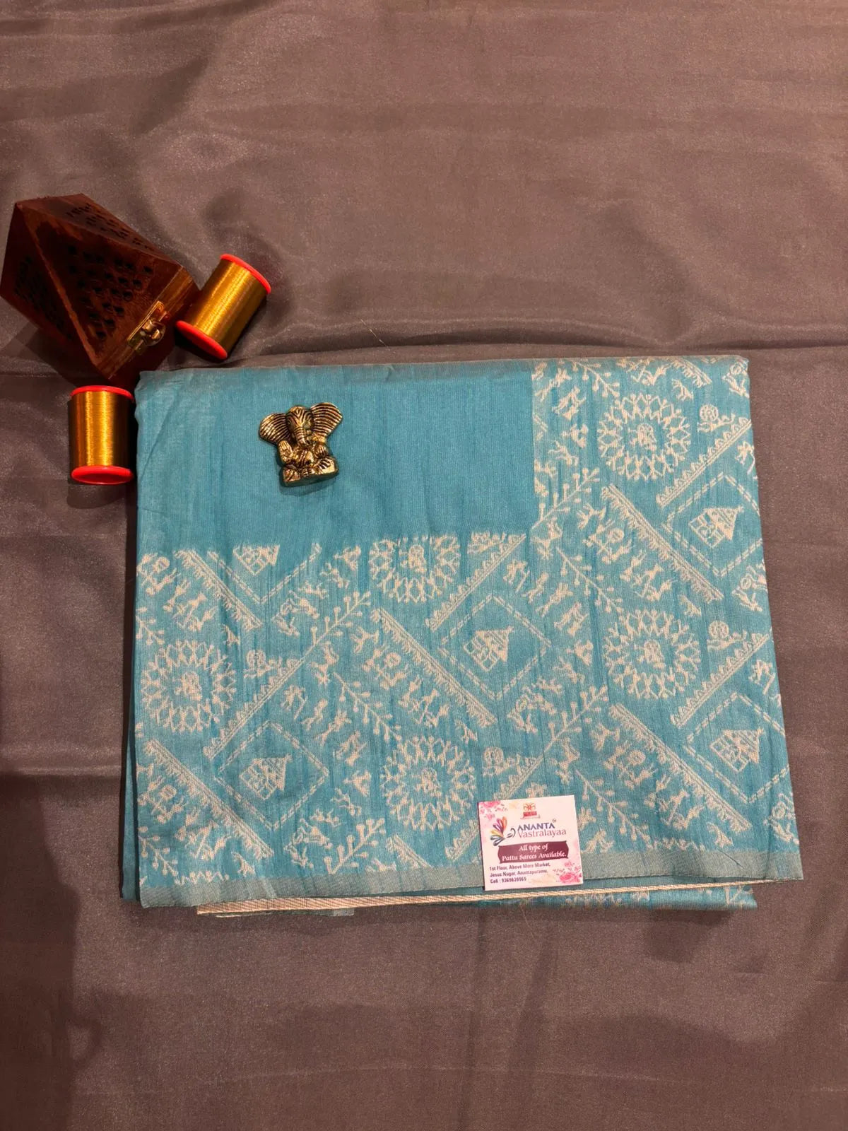 Yellow Raw Silk Saree