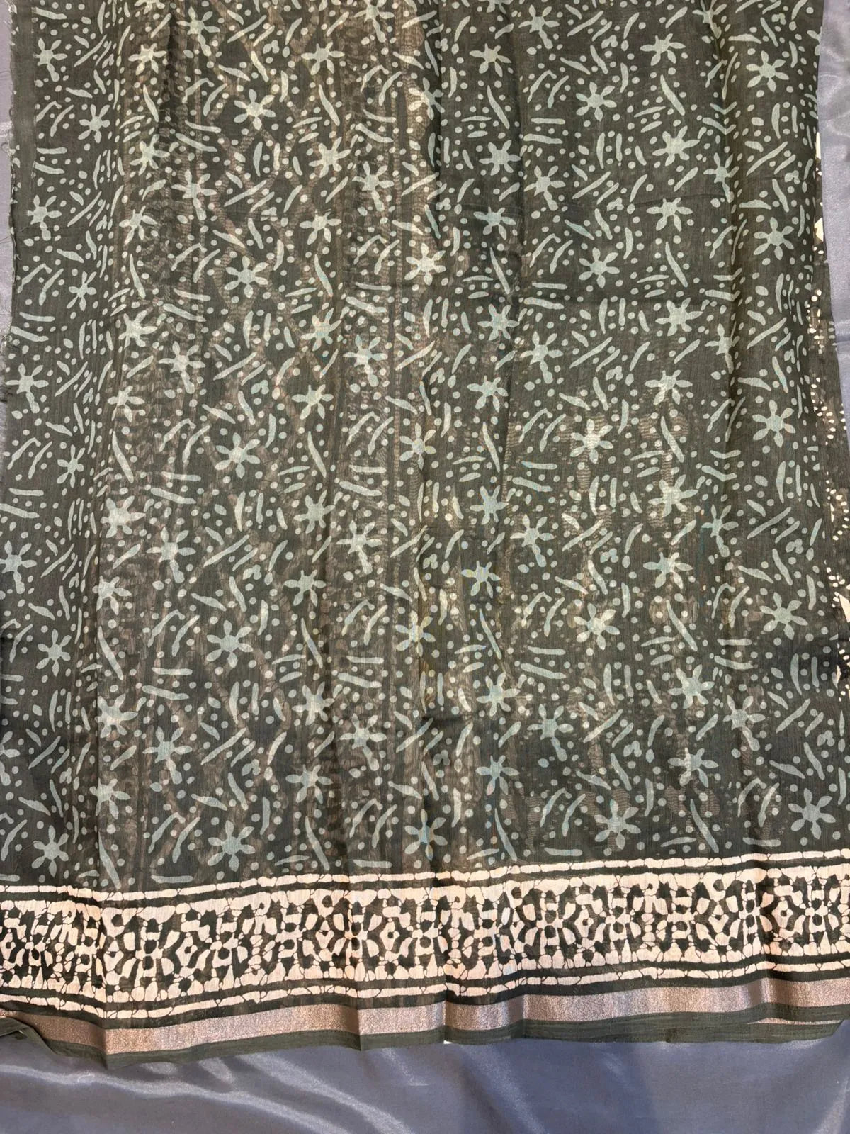 Green Bagh Printed Cotton Saree