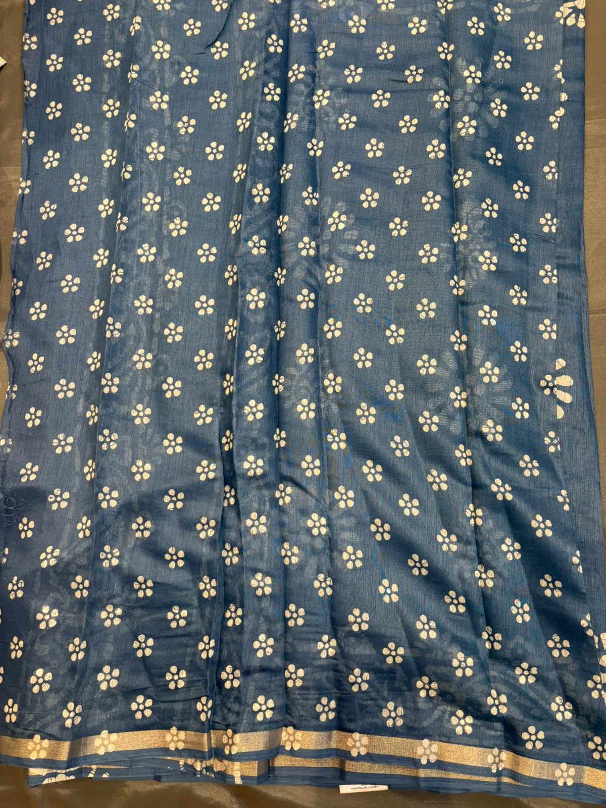 Blue Bagh Printed Cotton Saree