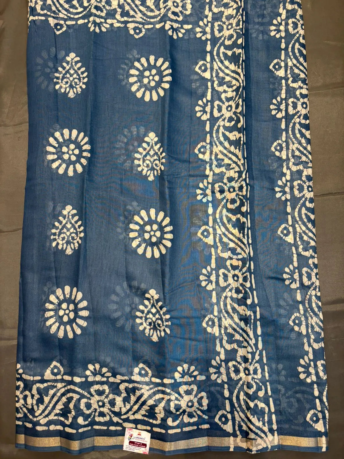 Blue Bagh Printed Cotton Saree
