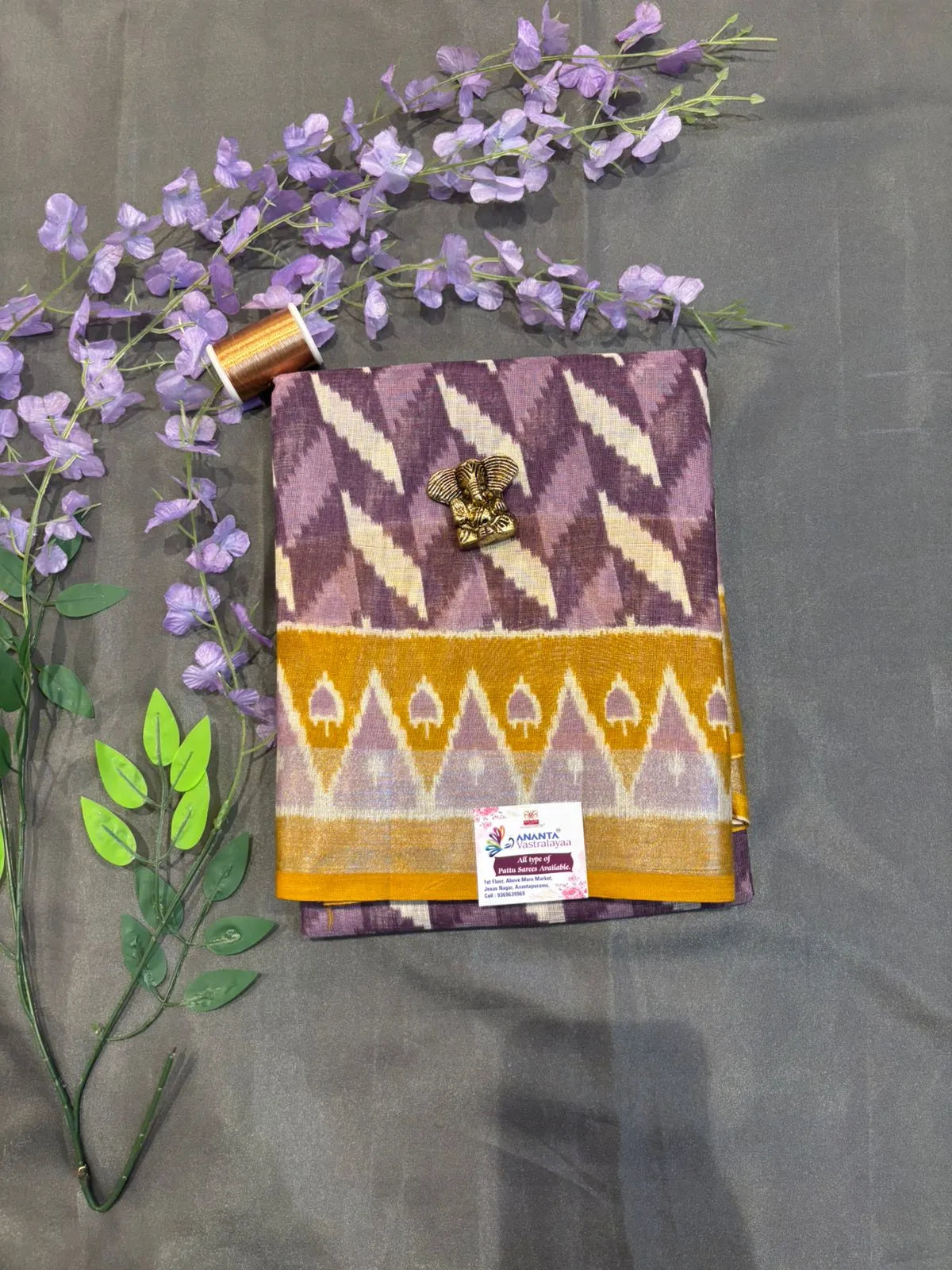 Pink Printed Cotton Saree