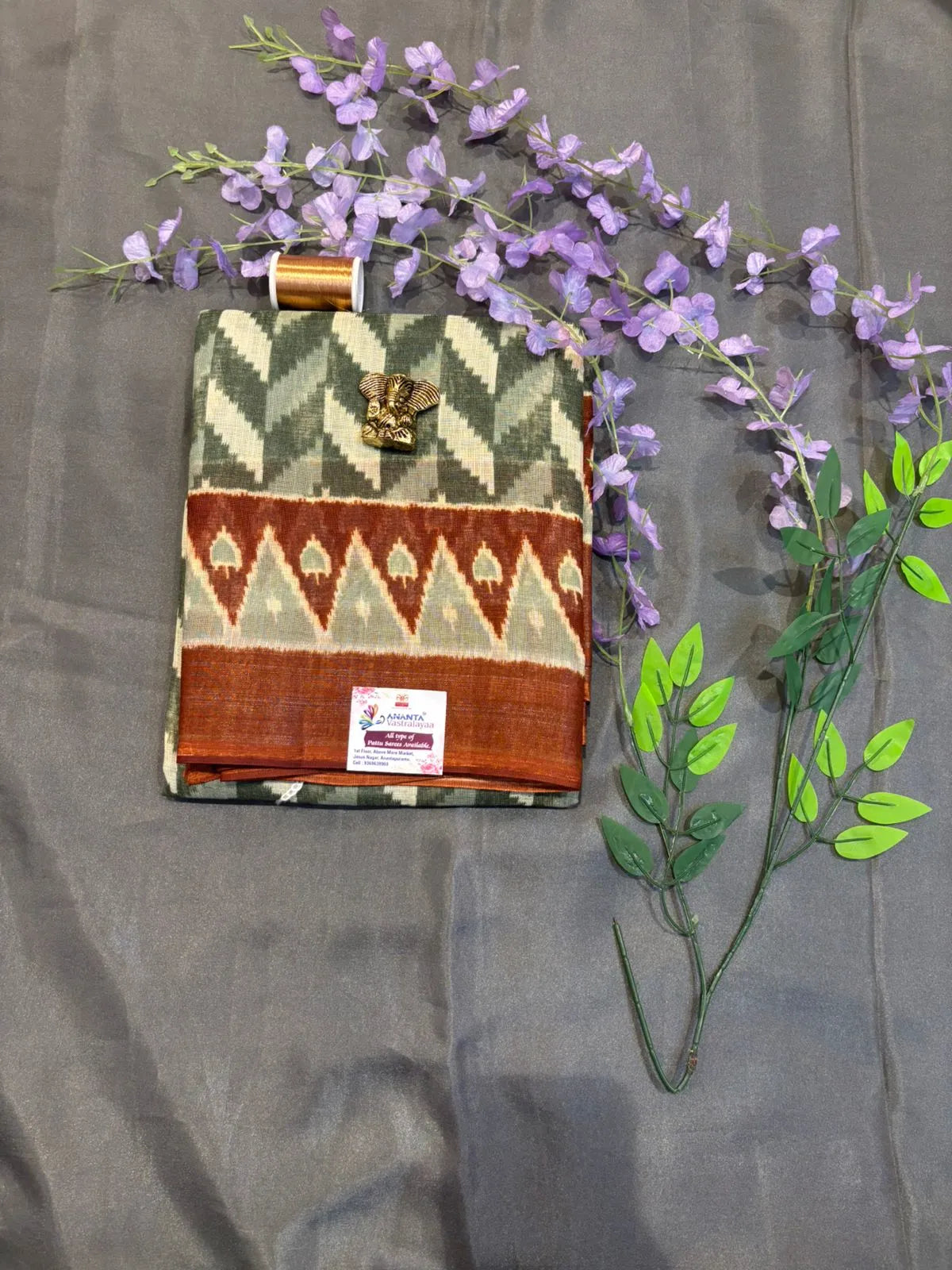 Pink Printed Cotton Saree