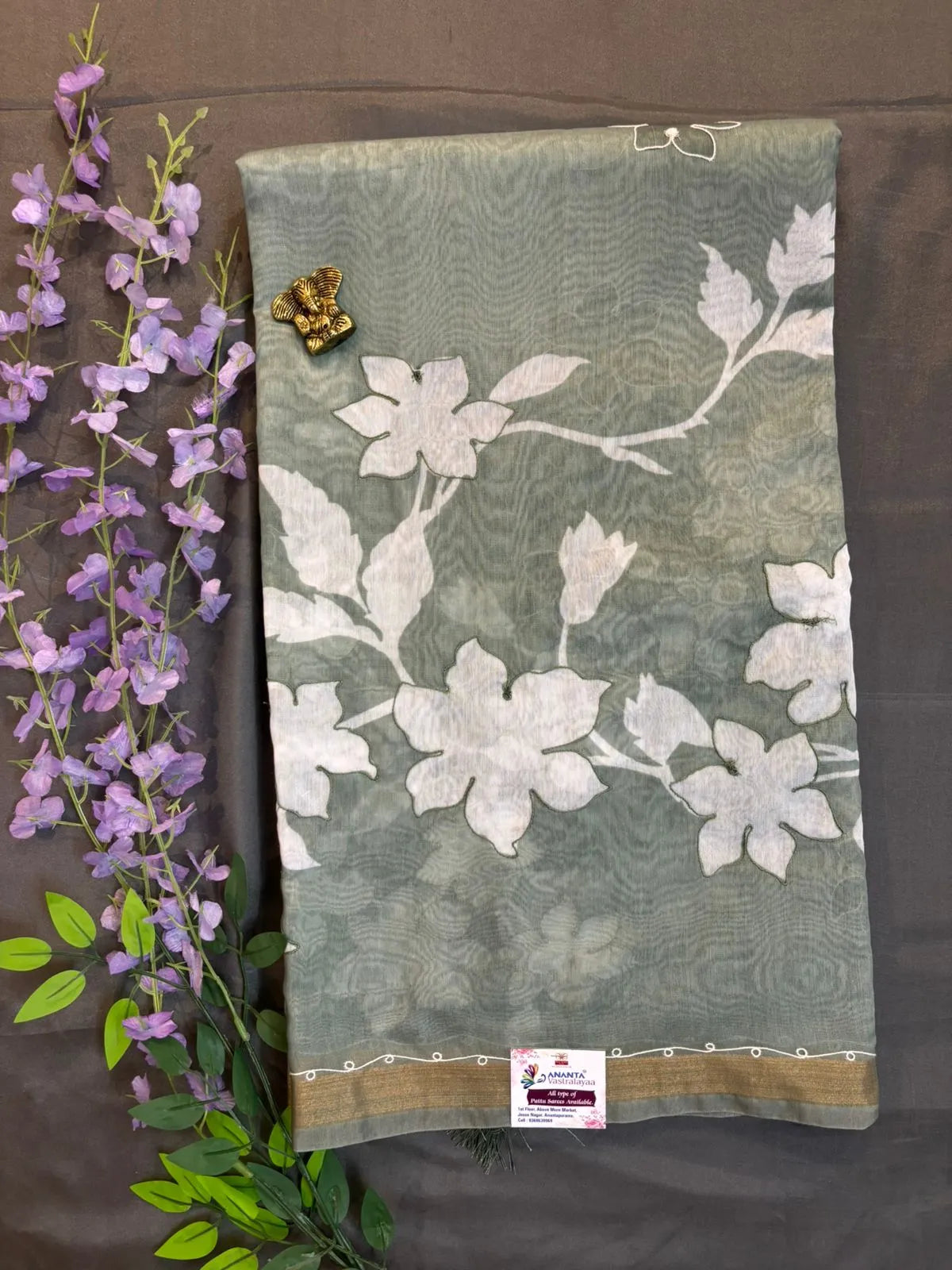 Green Bengali Silk Saree