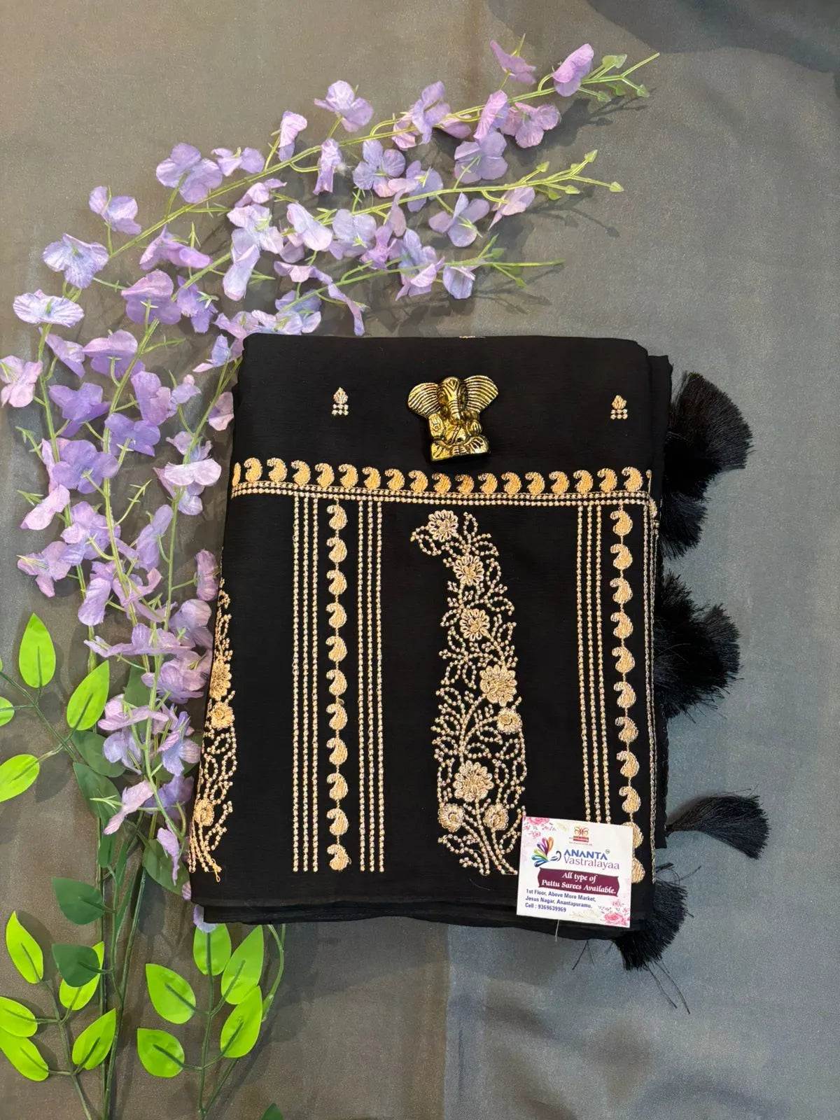 Maroon Red Georgette Saree