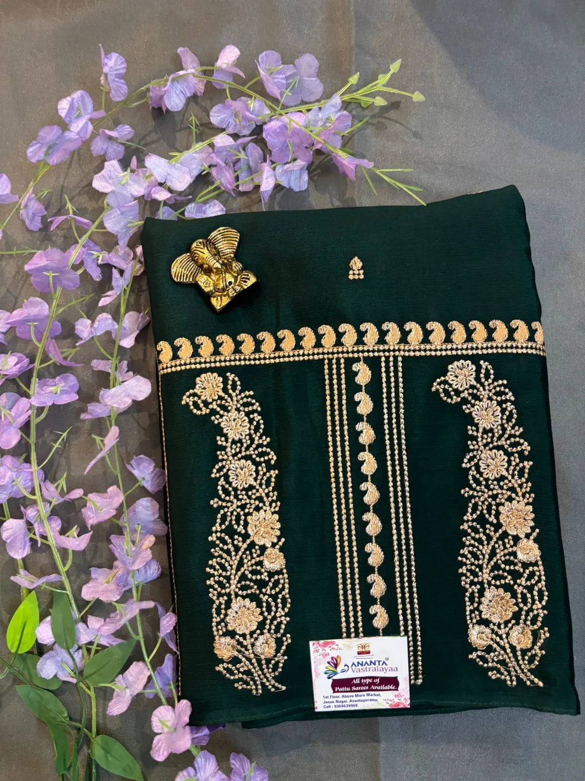 Maroon Red Georgette Saree