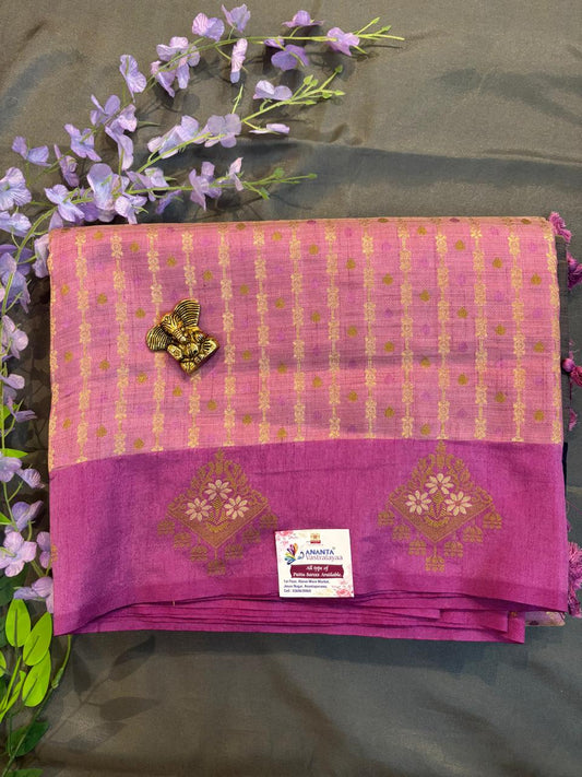 Pink Bangalore Silk Saree