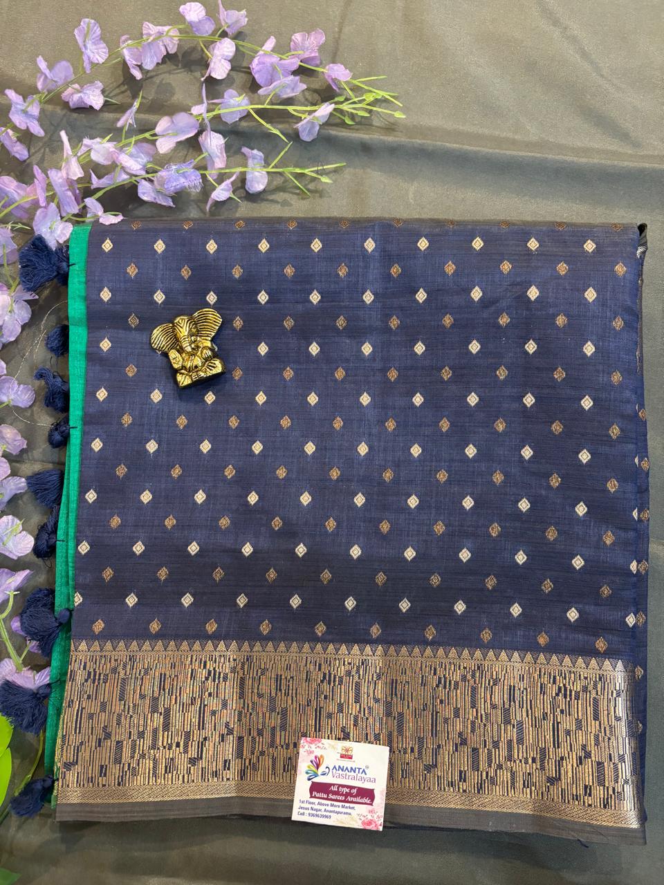 Green Skanda Silk Saree