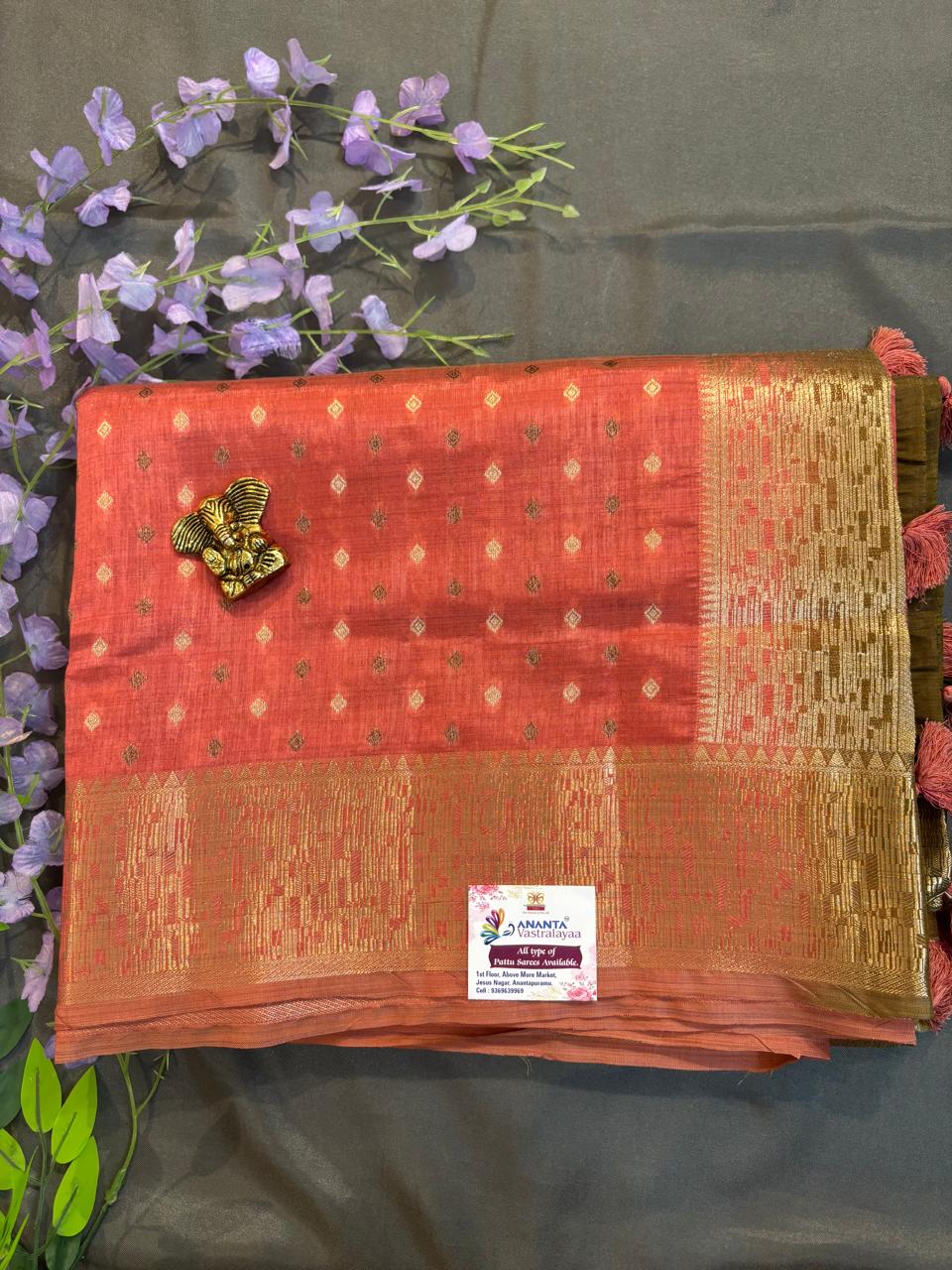 Green Skanda Silk Saree