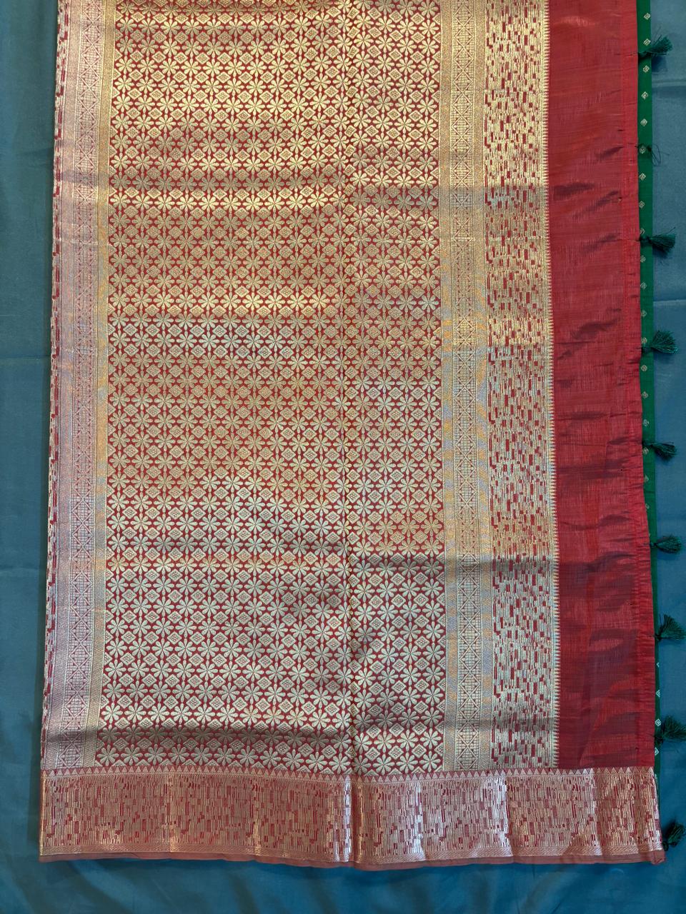 Green Skanda Silk Saree