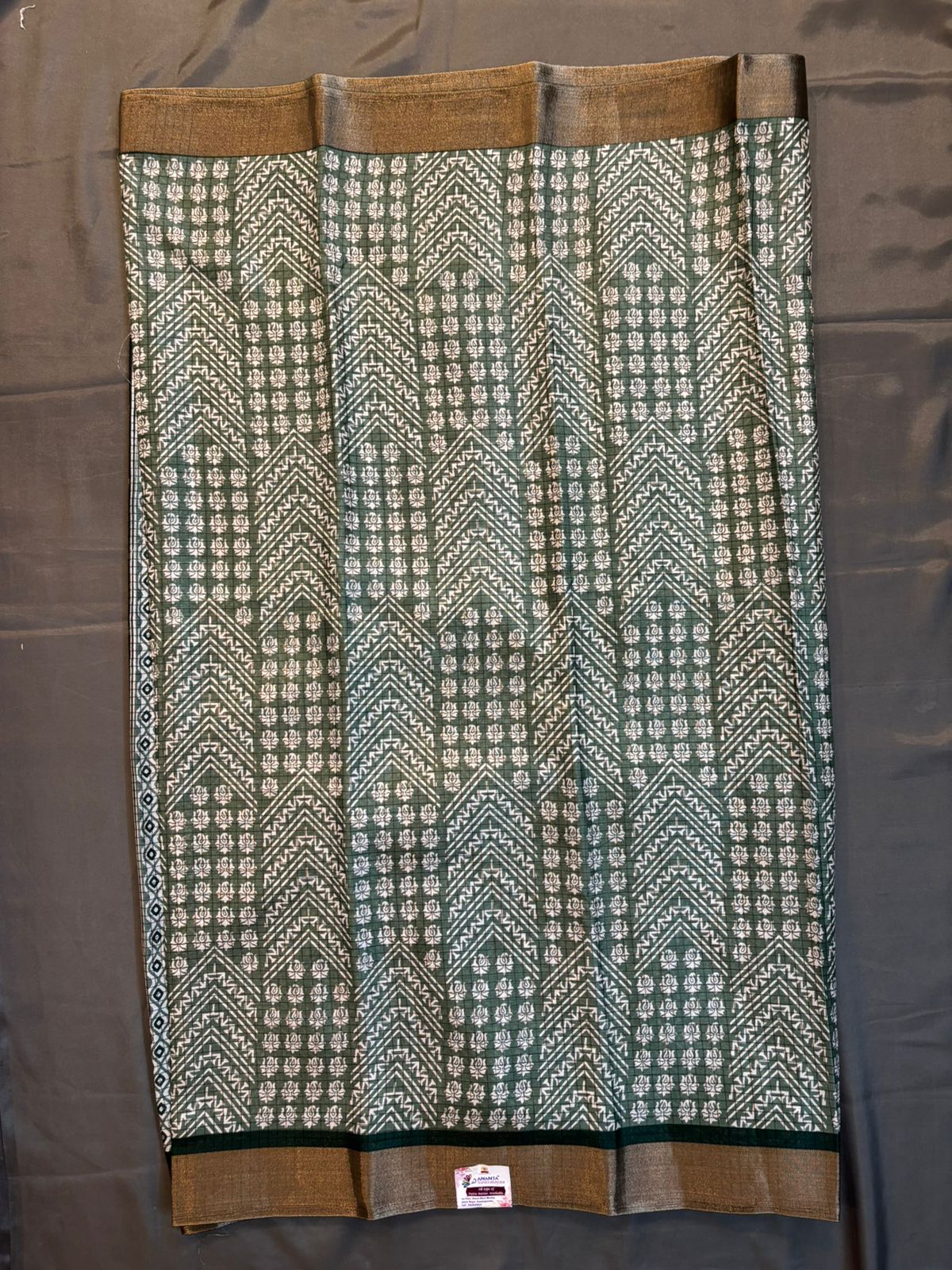 Green Dola Silk Saree