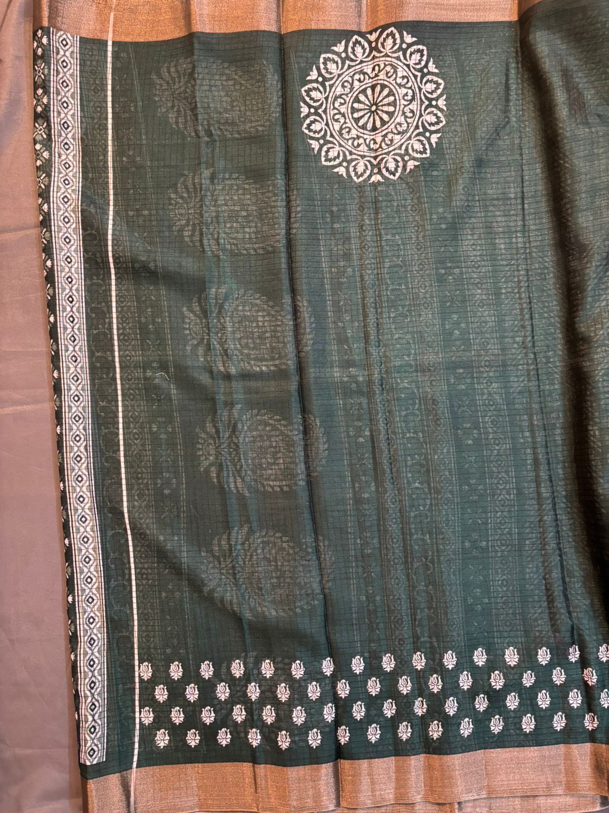 Green Dola Silk Saree