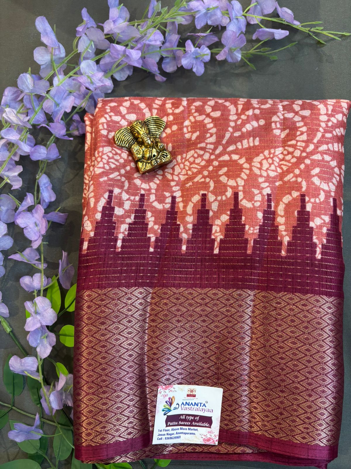 Blue Dola Silk Saree