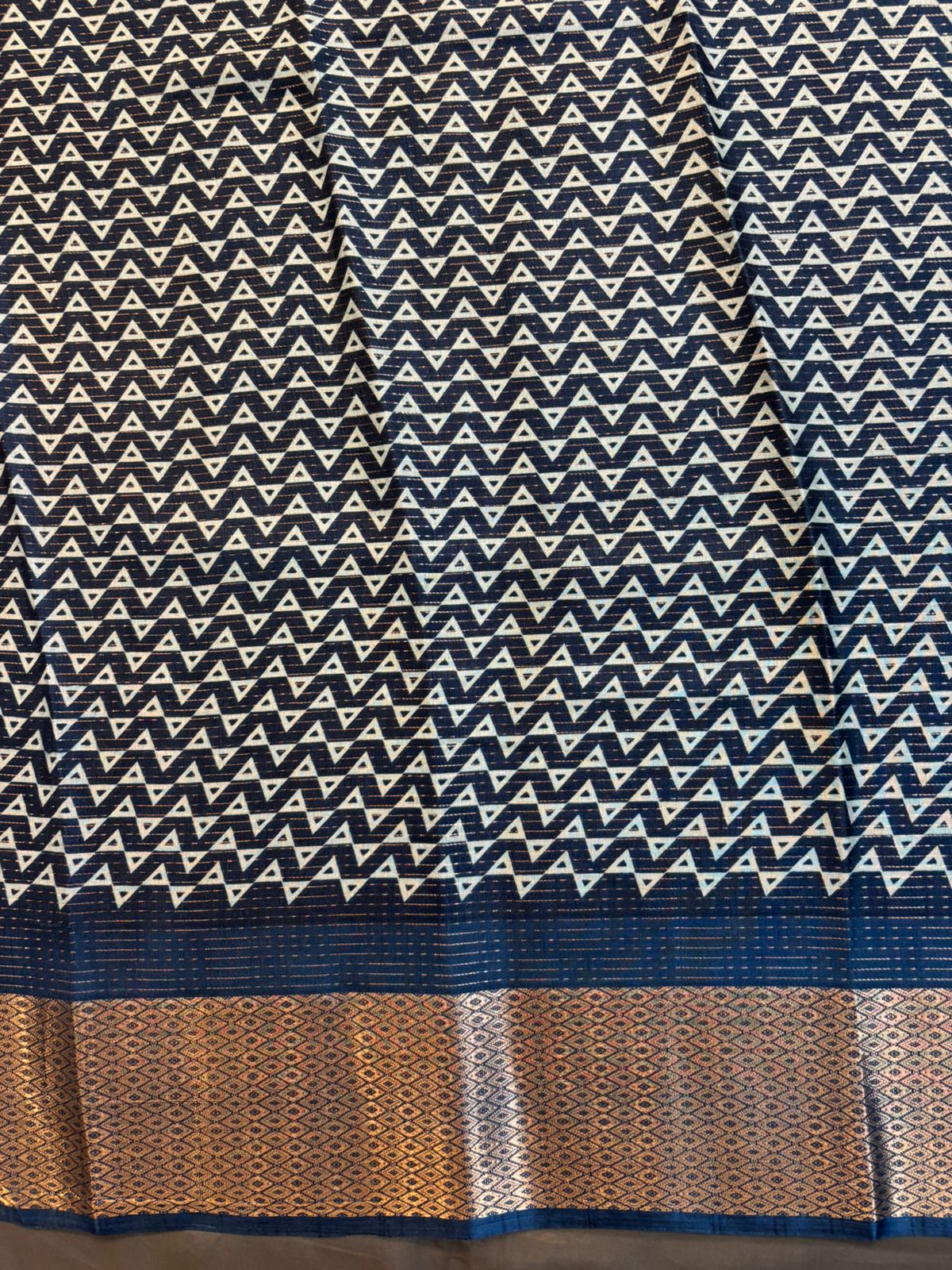 Blue Dola Silk Saree