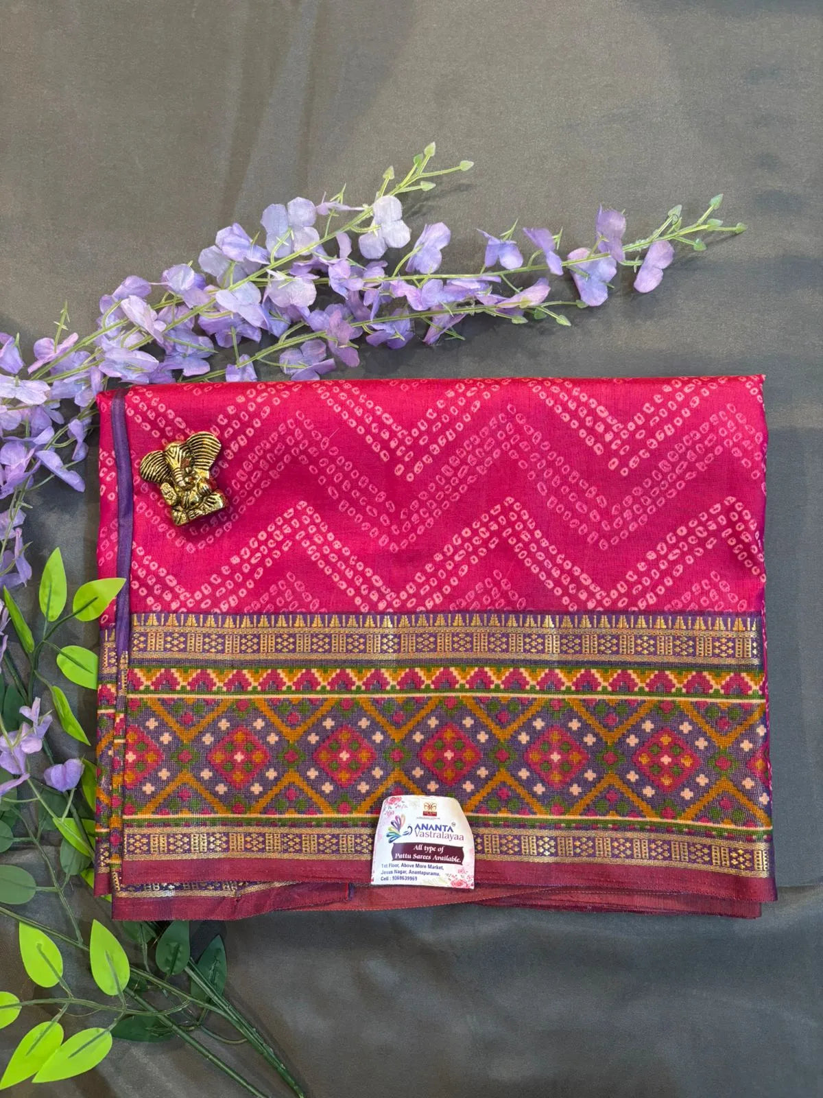 Pink Dola Silk Saree