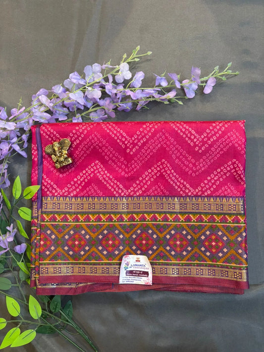 Pink Dola Silk Saree