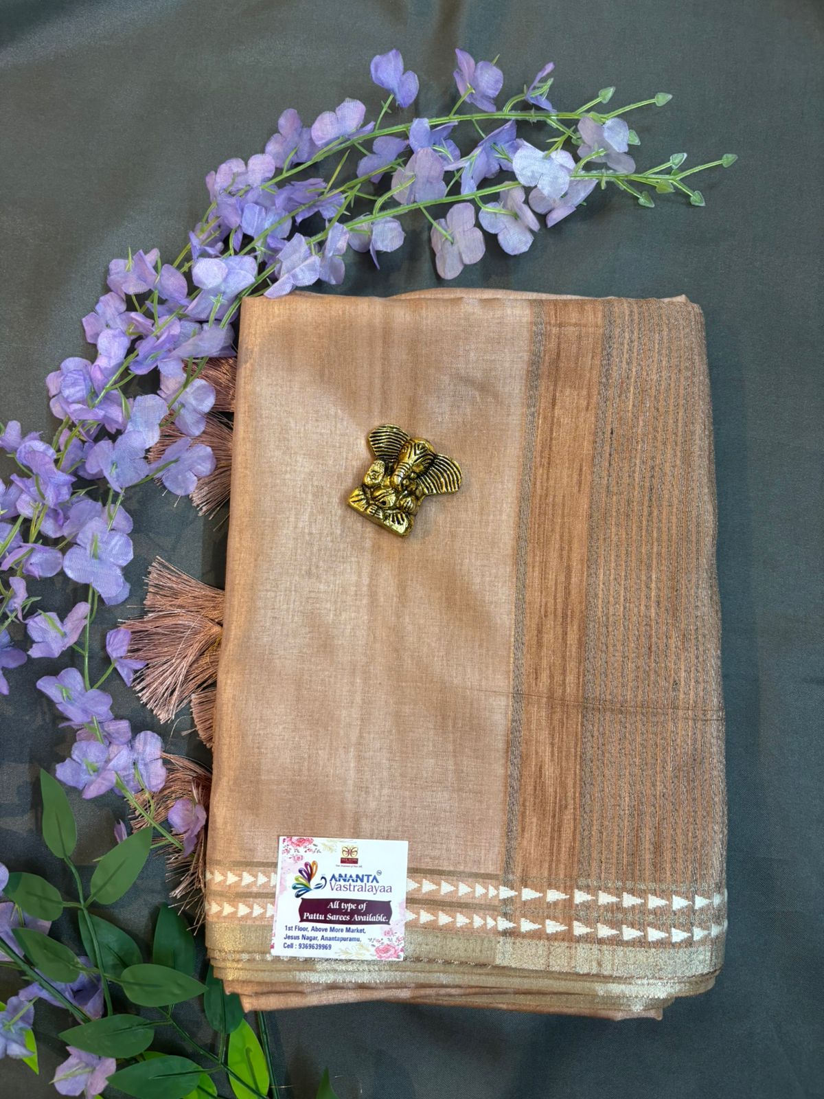 Green Raw Silk Saree