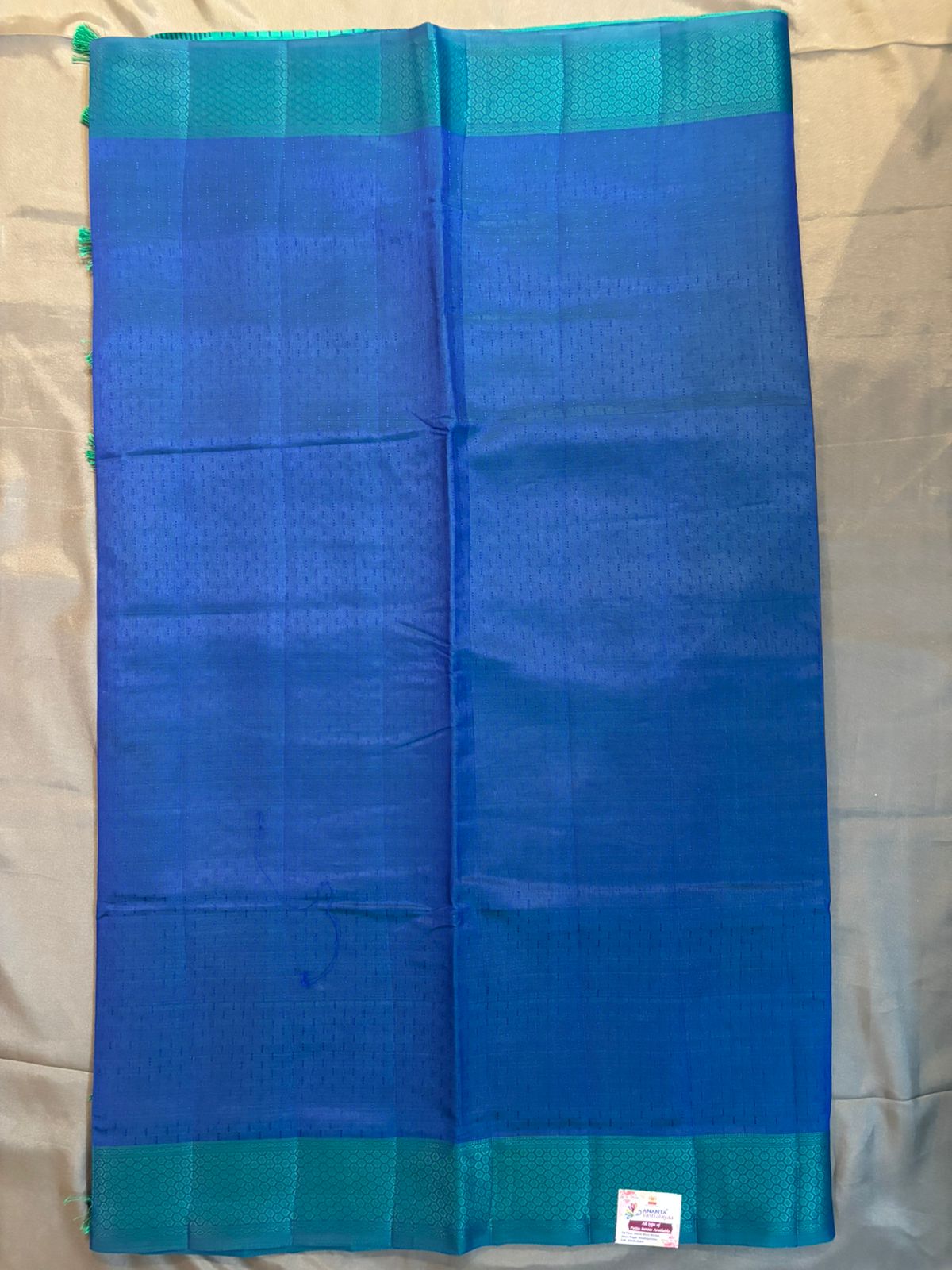 Royal Blue Chanderi Silk Saree
