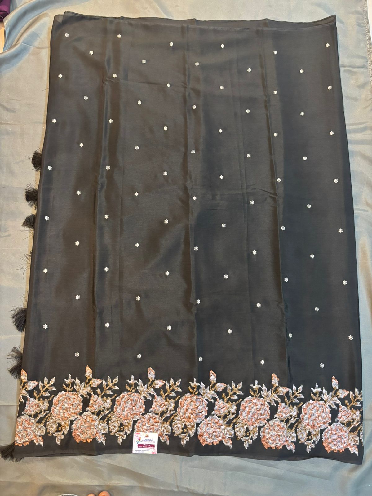 Black Georgette Saree