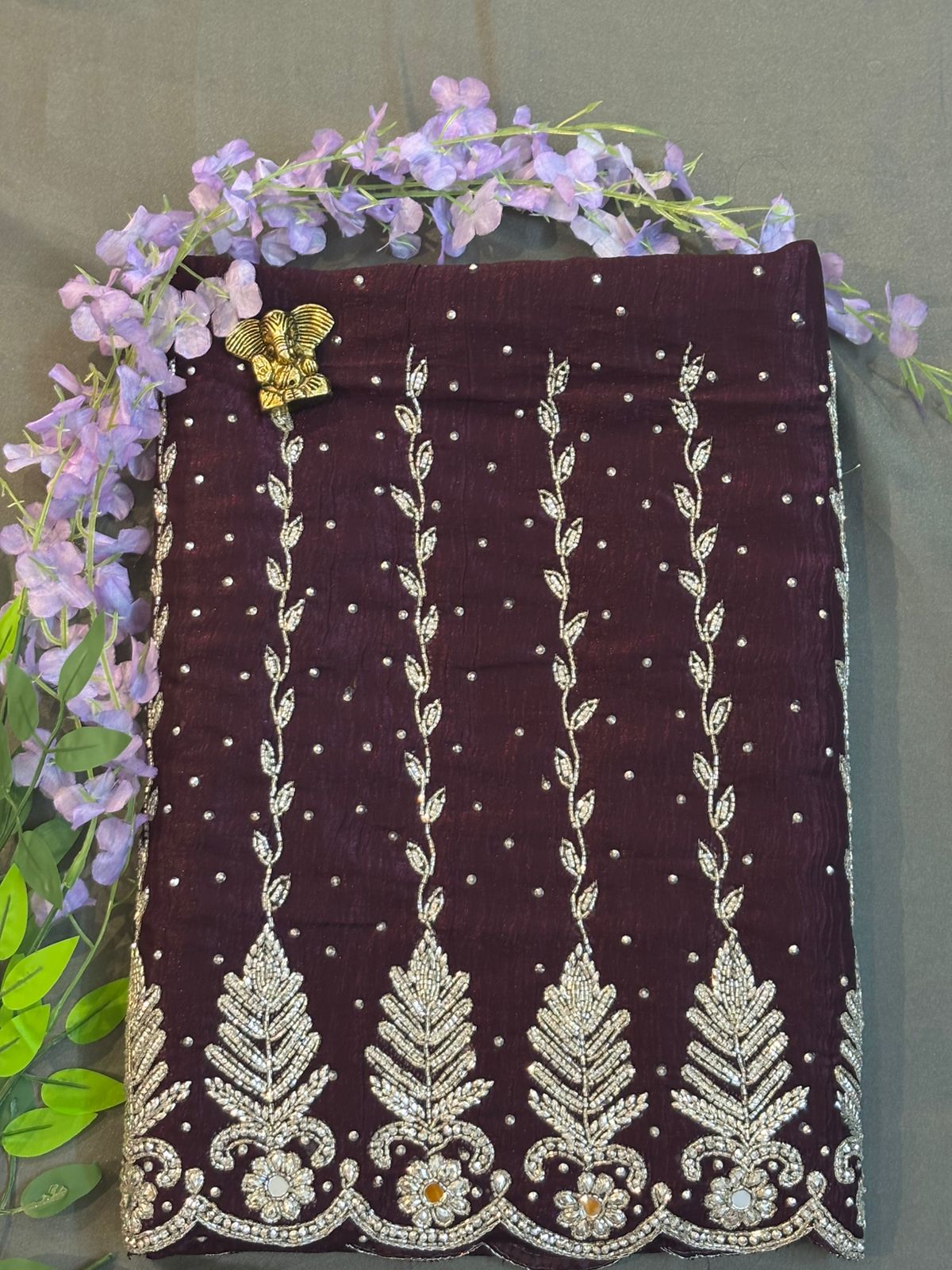 Purple Zimichoo Saree