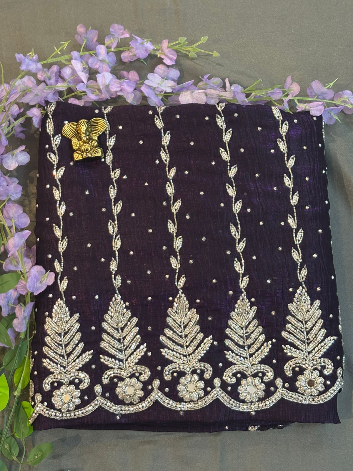 Purple Zimichoo Saree