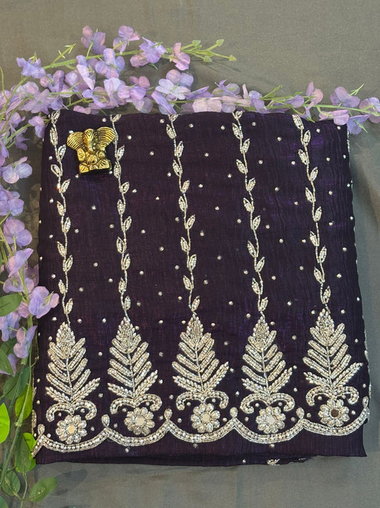 Purple Zimichoo Saree