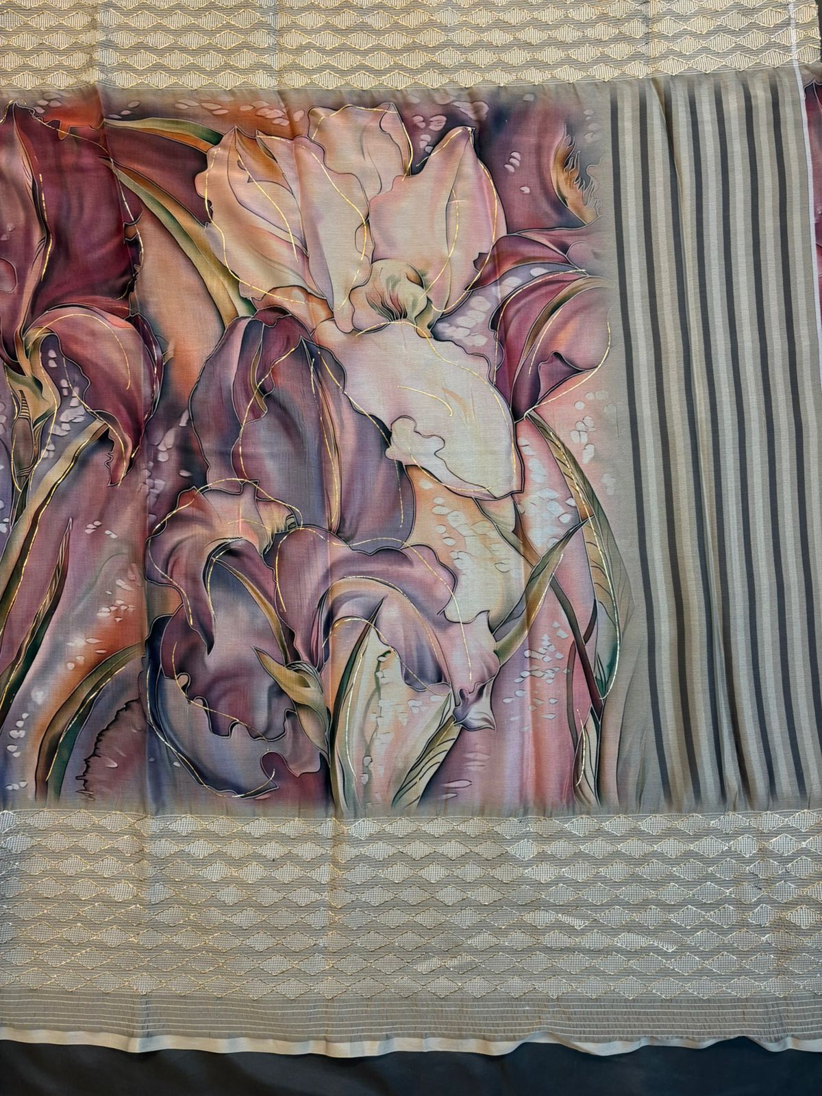 Chiffon – Digital Print Saree with Designer Border & Blouse